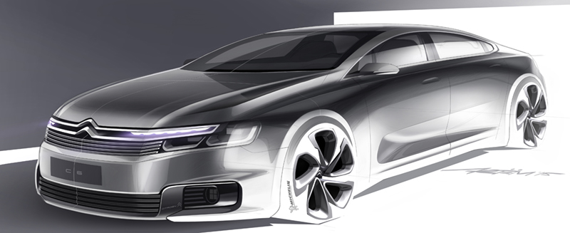 Dongfeng Citron C6 Projet X81 design sketch