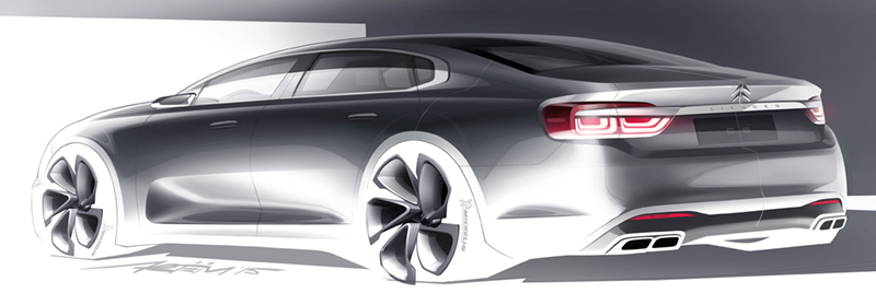 Dongfeng Citron C6 Projet X81 design sketch