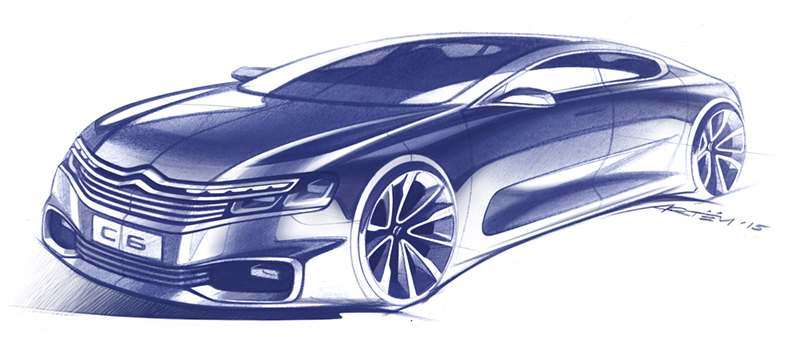 Dongfeng Citron C6 Projet X81 design sketch