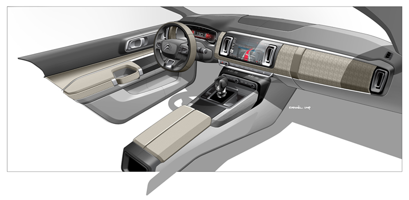 Dongfeng Citron C6 Projet X81 design sketch