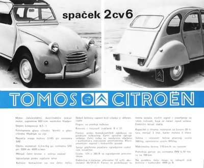 Citron Tomos Spaček 2cv6