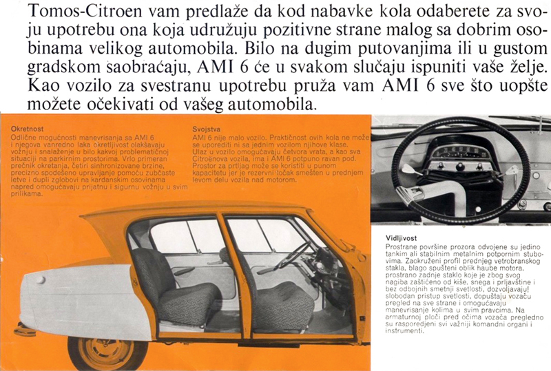 Citron Tomos 1966 Ami 6 brochure