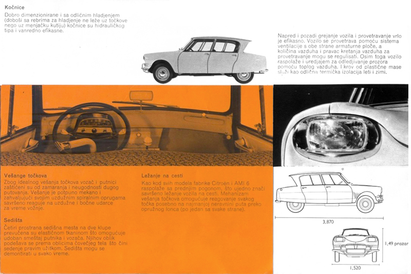 Citron Tomos 1966 Ami 6 brochure