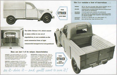 Slough-built Citron 2CV pickup & van