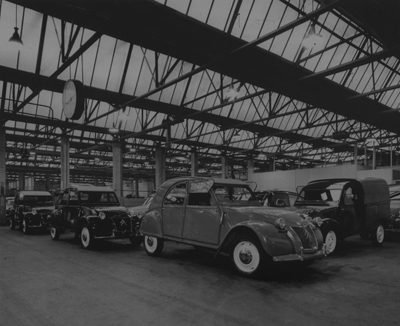 2CV production line at Slough