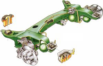 Hydractive Xantia rear suspension